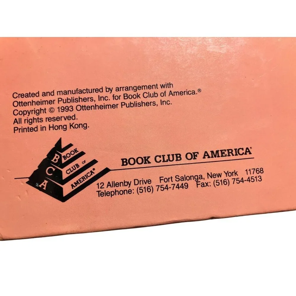 Pinocchio Hardcover Carolyn Magner 1993 Book Club Of America Fairy Tale Classic